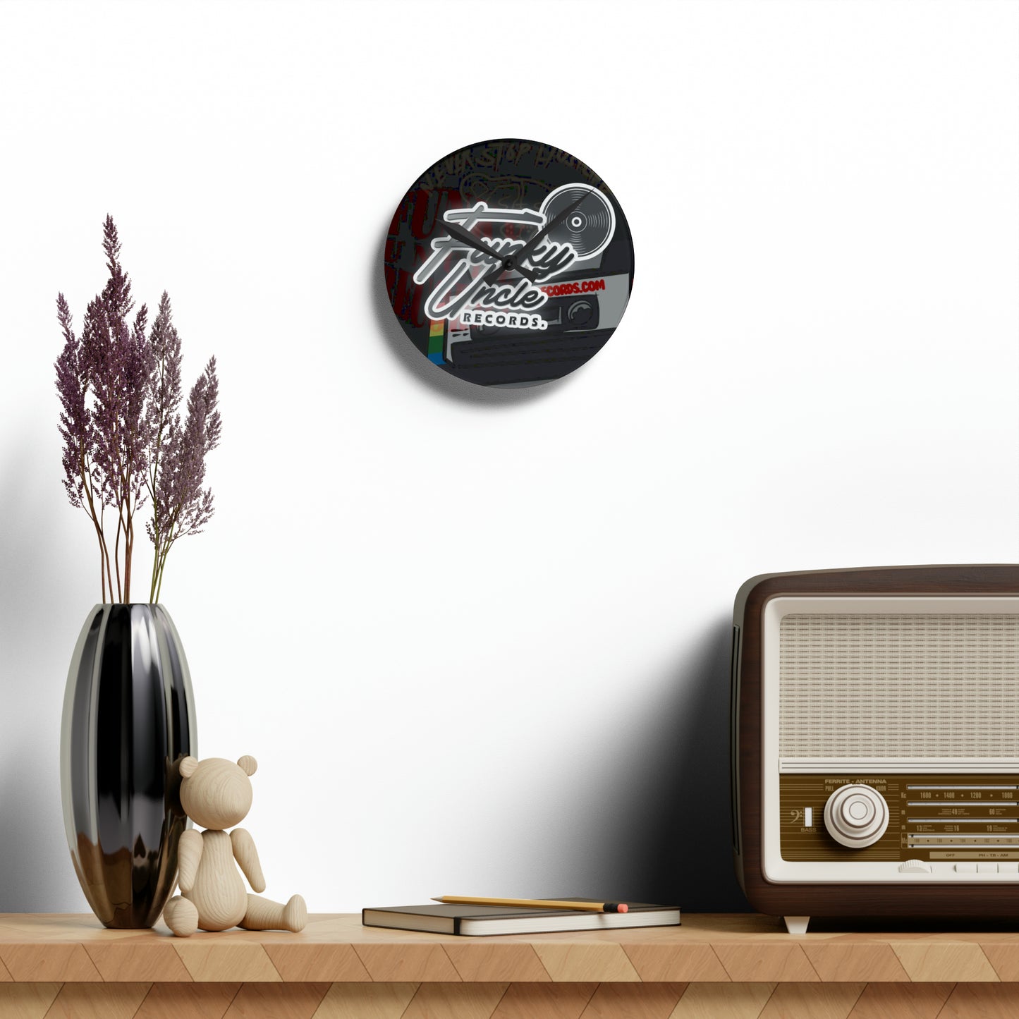 FUNKY UNCLE Acrylic Wall Clock