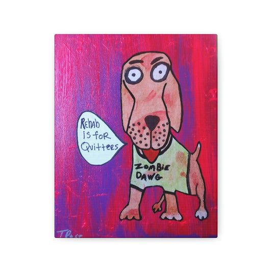Zombie Dawg Rehab Canvas
